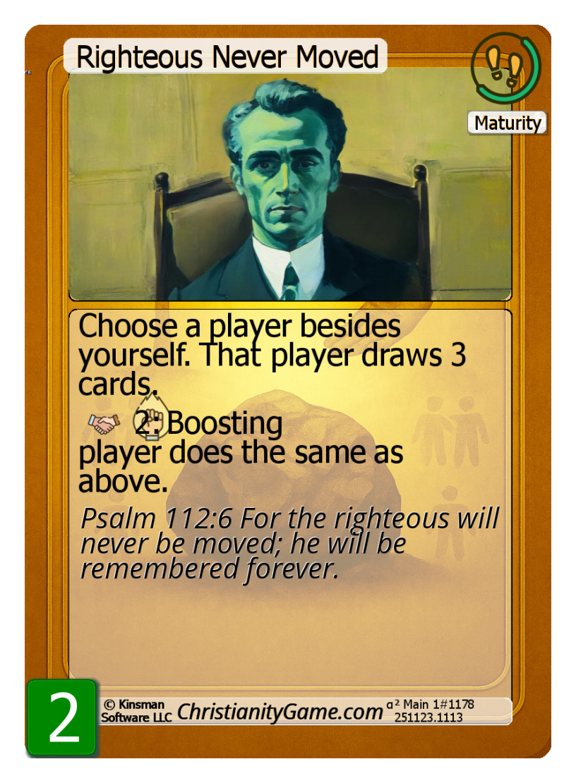 Righteous Never Moved