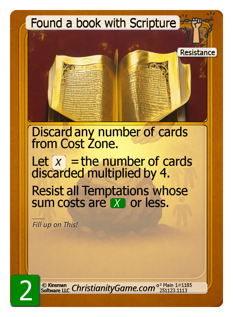 Found a book with Scripture