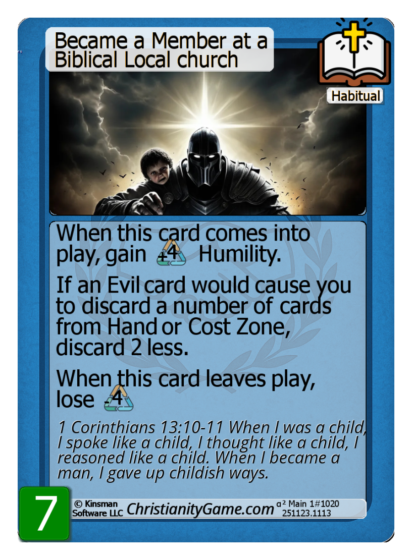 Became a Member at a Biblical Local church