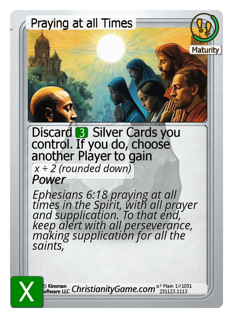 Praying at all Times