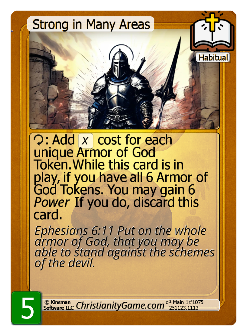 Strong in Many Areas