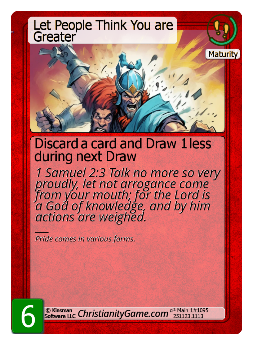 Let People Think You are Greater